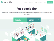 Tablet Screenshot of honestly.de